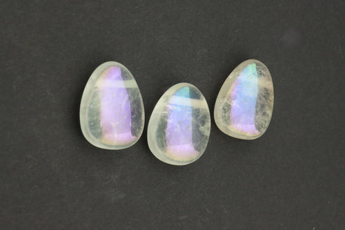 Angel Aura Bergkristall Anhänger gebohrt – Regenbogenschimmer, ca. 30 × 25 mm – ohne Kette – Bild 2