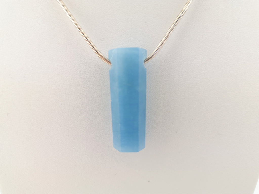 Aquamarin Kristall-Anhänger 33,5 ct – gebohrt, AAA Qualität aus Brasilien – Bild 1