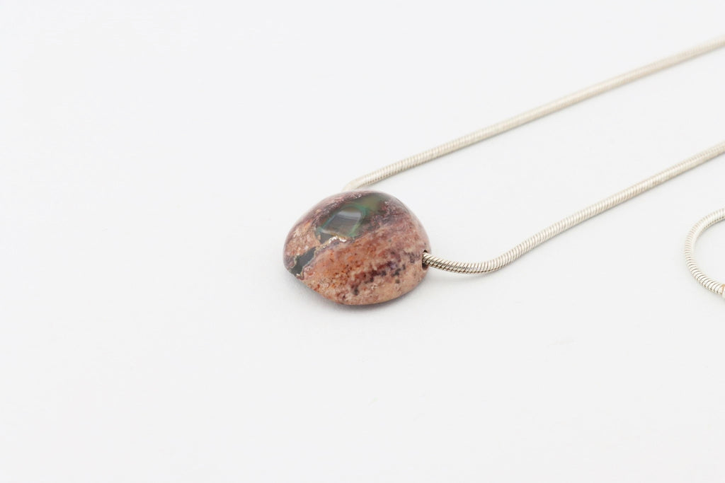 Feueropal Anhänger gebohrt – Edelopal in Matrix aus Mexiko, 25,1 ct – FOP-0107 – Bild 10