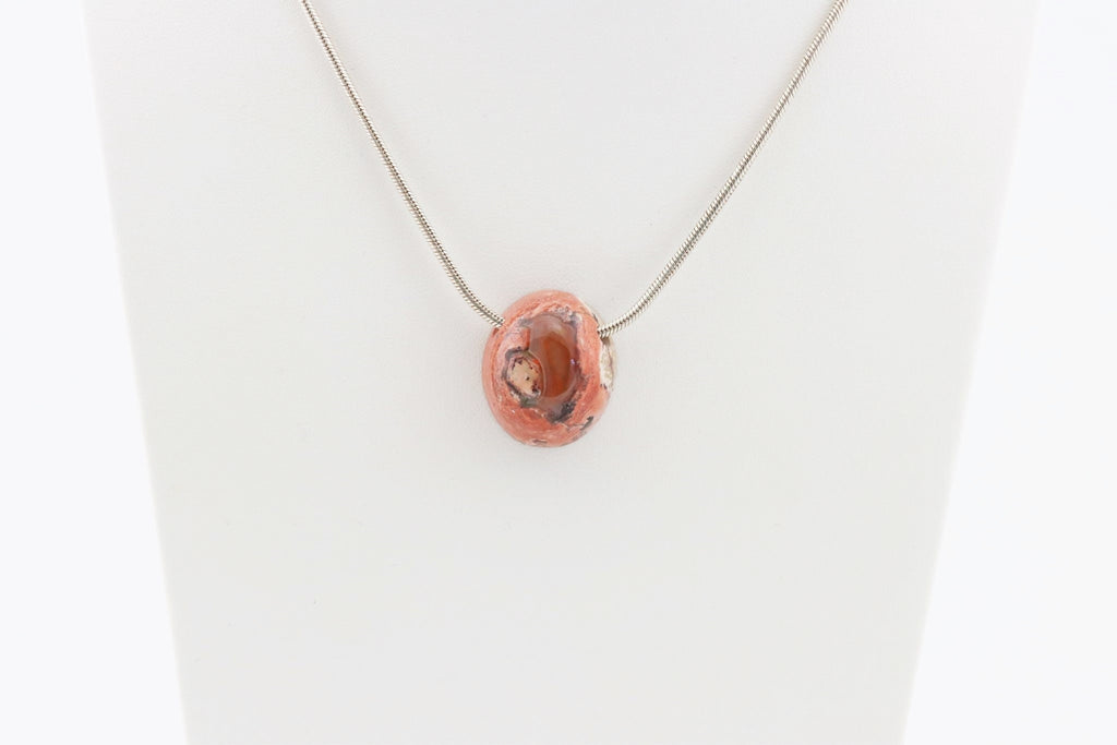 Feueropal Anhänger gebohrt – Edelopal in Matrix aus Mexiko, 19,5 ct – FOP-0106 – Bild 8
