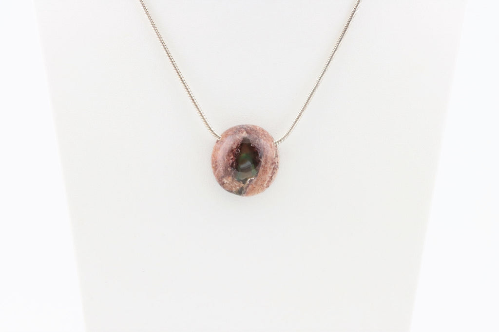 Feueropal Anhänger gebohrt – Edelopal in Matrix aus Mexiko, 25,1 ct – FOP-0107 – Bild 8