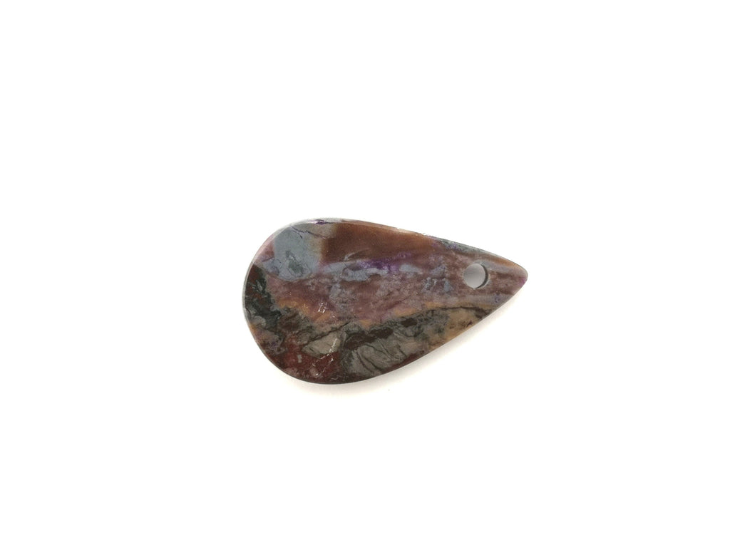 Sugilith Anhänger 51 ct – gebohrter violetter Edelstein mit Baumwollband | Sug241 – Bild 3