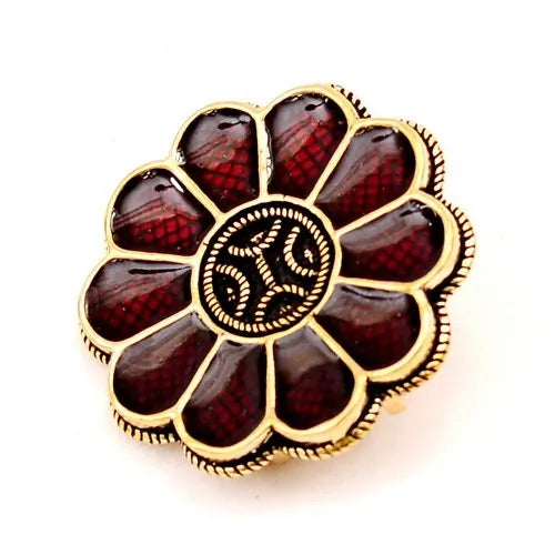 Alamannische Rosettenfibel aus Bronze – Vorderseite
