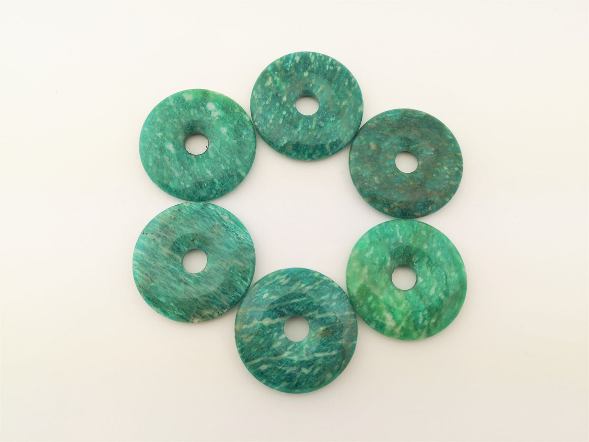 Amazonit Donuts 40 mm – Hauptbild