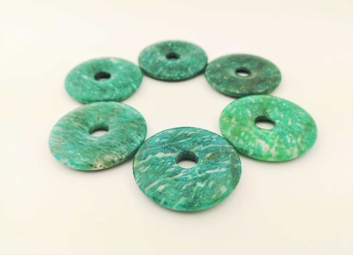 Amazonit Donuts 40 mm – Beispielansicht