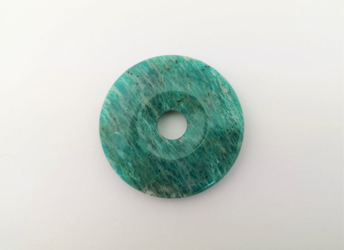 Amazonit Donuts 40 mm – Beispielansicht