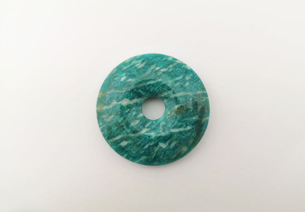 Amazonit Donuts 40 mm – Beispielansicht