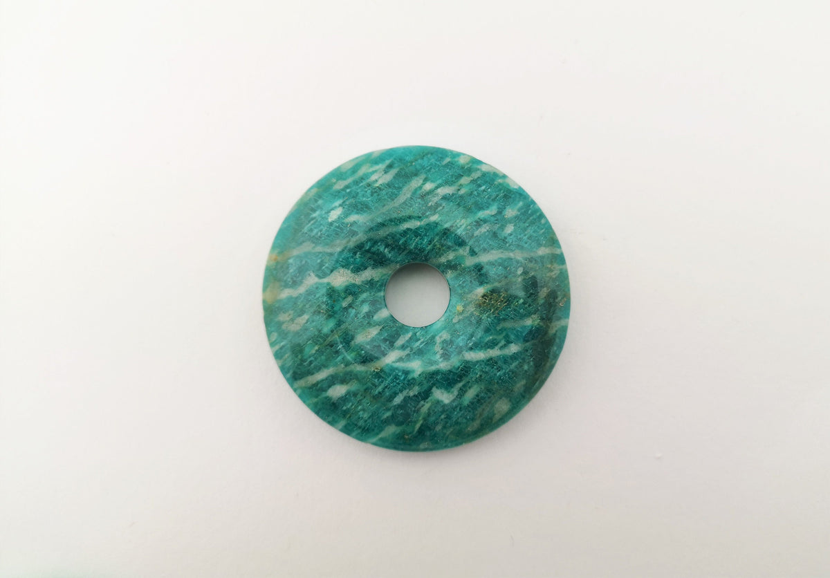 Amazonit Donuts 40 mm – Beispielansicht