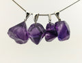 Amethyst Kristallspitzen Anhänger 925 Silber – Naturspitzen aus Sambia – Bild 1