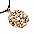Keltisches Amulett Runder Knoten aus Bronze