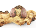 Andalusit Anhänger gebohrt – rotbrauner Naturstein, ca. 31 × 19 mm – Bild 1