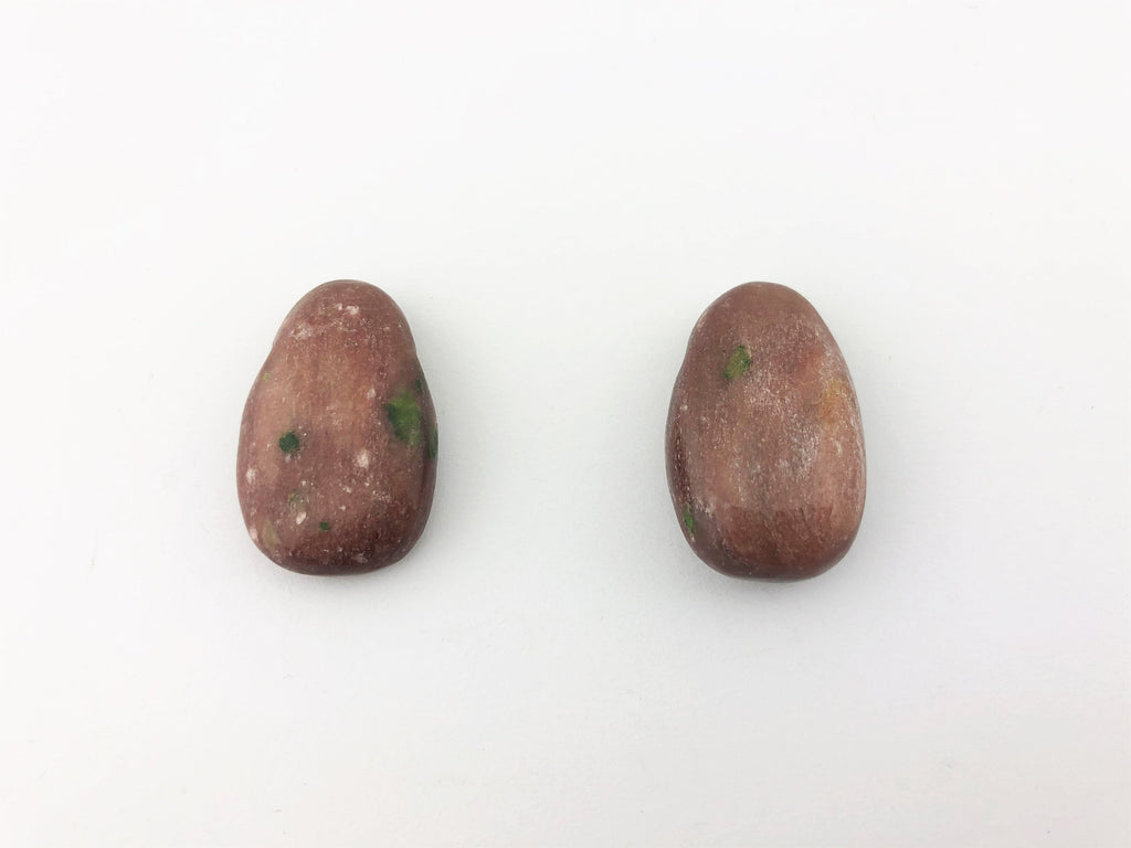 Andalusit Anhänger gebohrt – rotbrauner Naturstein, ca. 31 × 19 mm – Bild 2