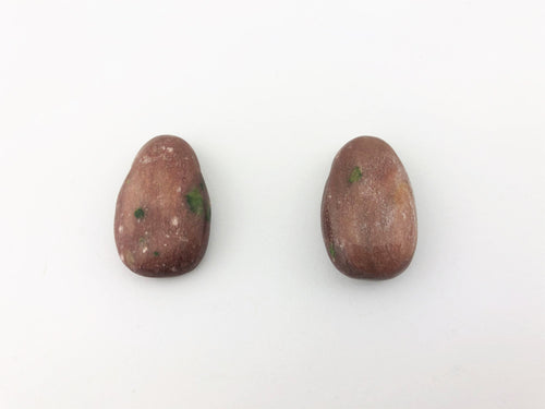 Andalusit Anhänger gebohrt – rotbrauner Naturstein, ca. 31 × 19 mm – Bild 2