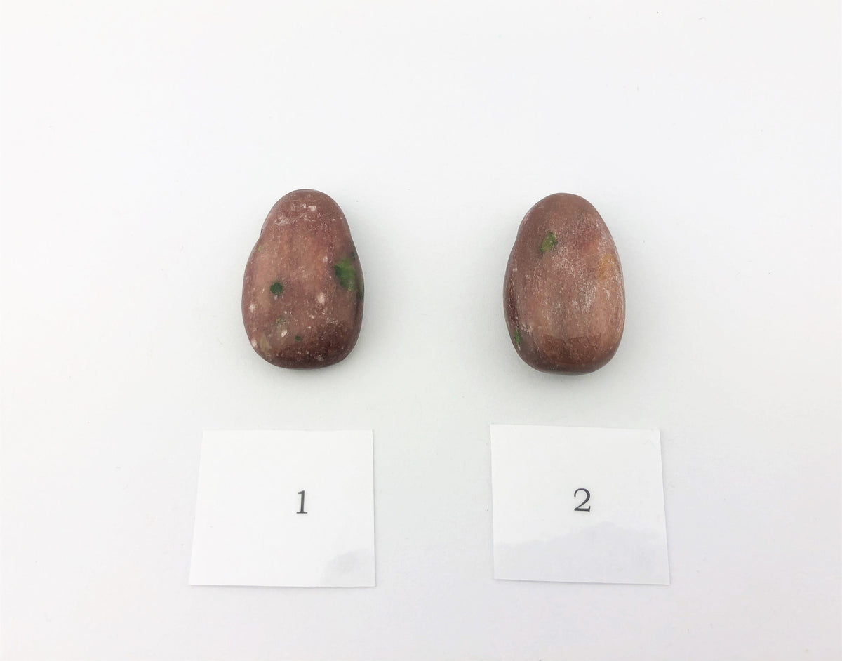 Andalusit Anhänger gebohrt – rotbrauner Naturstein, ca. 31 × 19 mm – Bild 3