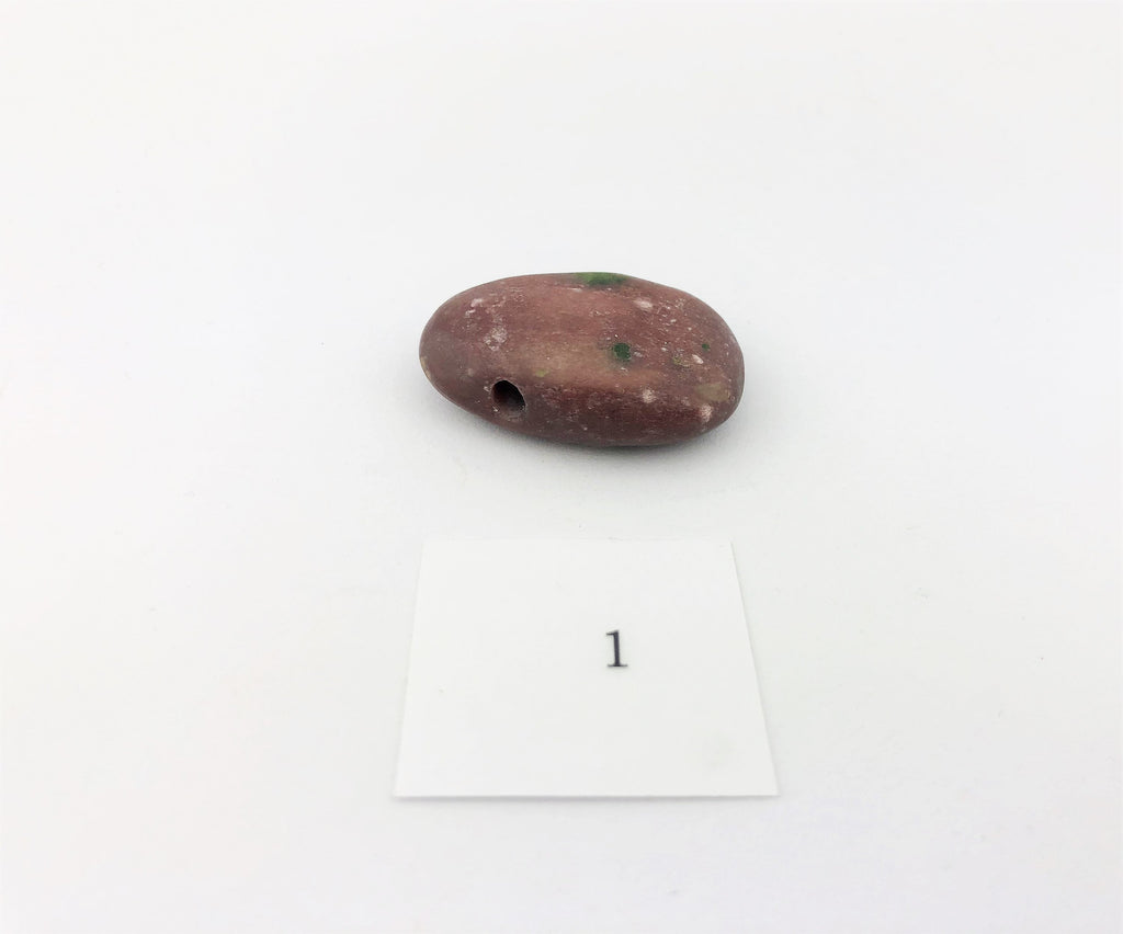 Andalusit Anhänger gebohrt – rotbrauner Naturstein, ca. 31 × 19 mm – Bild 4