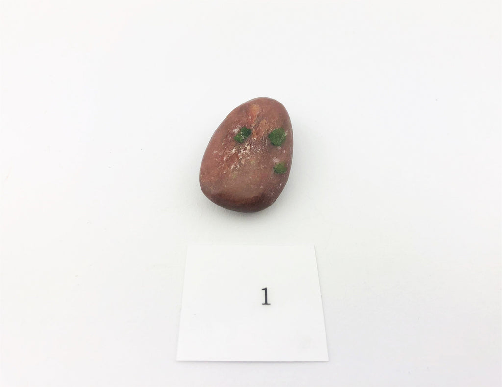Andalusit Anhänger gebohrt – rotbrauner Naturstein, ca. 31 × 19 mm – Bild 5