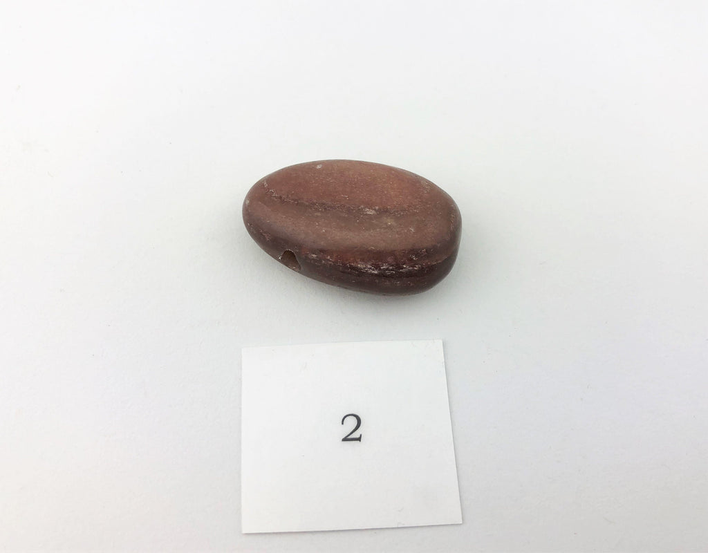 Andalusit Anhänger gebohrt – rotbrauner Naturstein, ca. 31 × 19 mm – Bild 8
