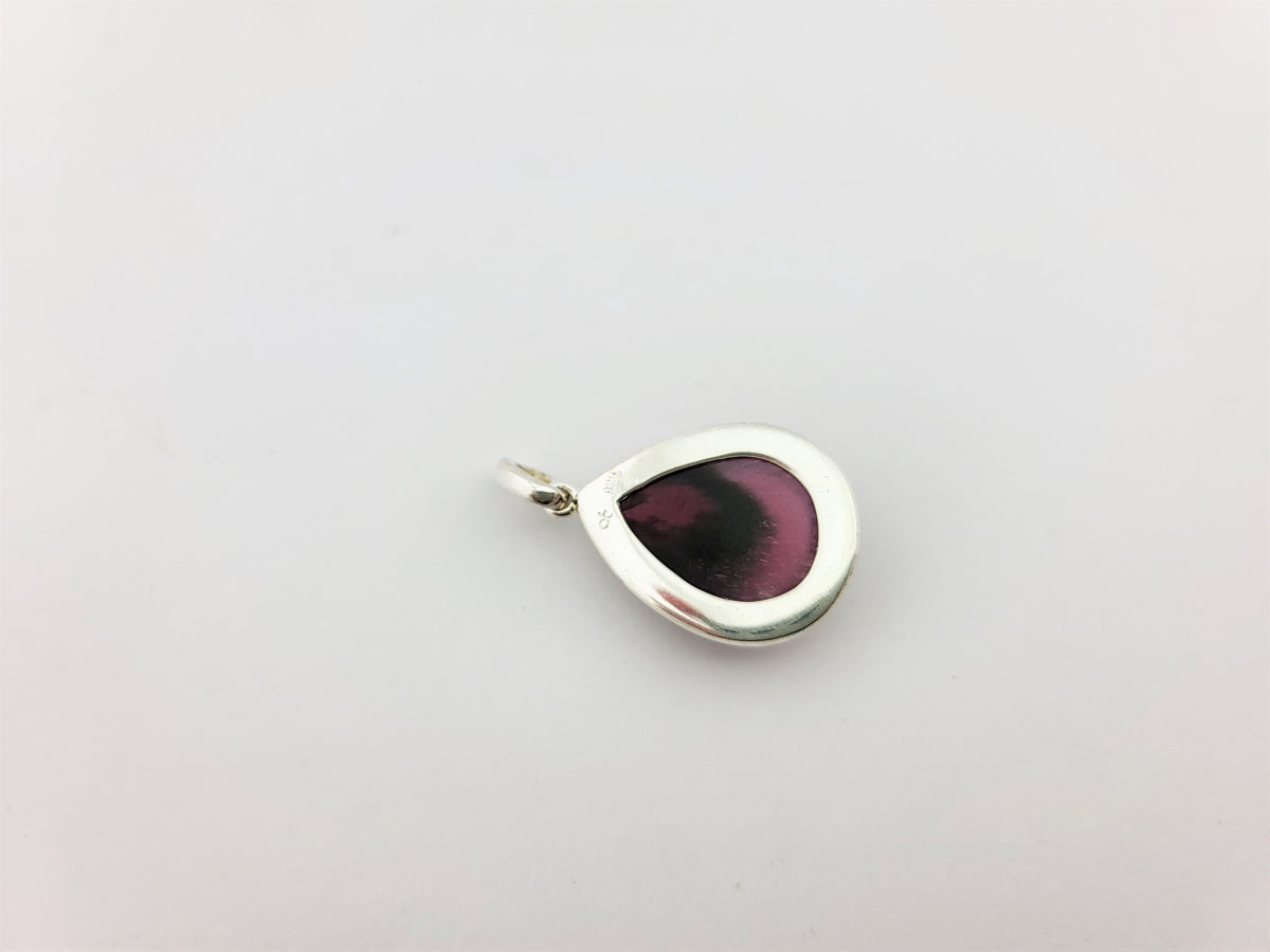 Rubellit Anhänger 925 Silber – roter Turmalin Cabochon AA Qualität – Bild 4