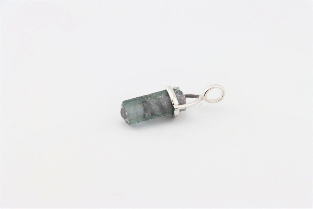 Wassermelonen-Turmalin Anhänger in rhodiniertem 925 Silber – Naturkristall 16 ct – Bild 3