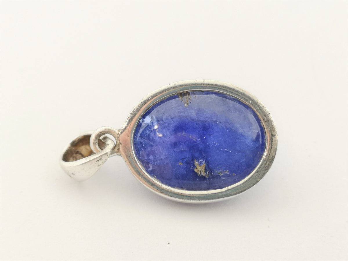 Tansanit Anhänger 44,5 ct in 925 Silber – großer ovaler Cabochon aus Tansania – Bild 7