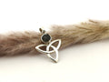 Moldavit Anhänger 14,2 ct – echter Rohstein aus Tschechien – 925 Silber – Bild 1