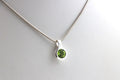 Peridot Anhänger 925 Silber – facettierter Chrysolith aus China – Bild 1