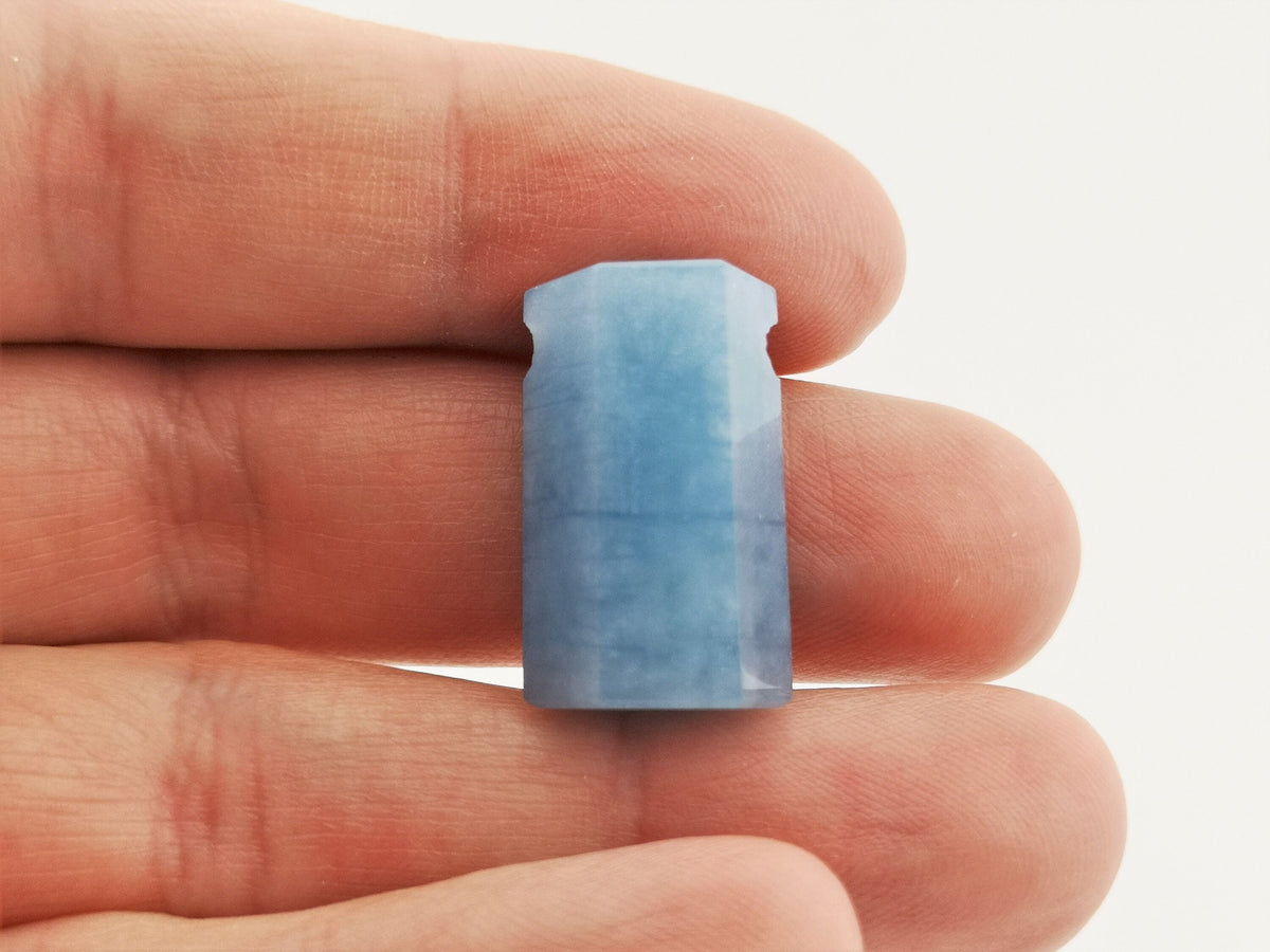 Aquamarin Kristall-Anhänger 44 ct – gebohrt, AAA Qualität aus Brasilien – Ansicht 9