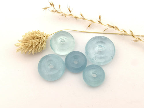 Aquamarin Mini-Donuts 14–20 mm – Etsy-Hauptbild mit allen Steinen