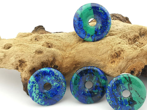 Azurit-Malachit Donuts 30 mm – Hauptbild