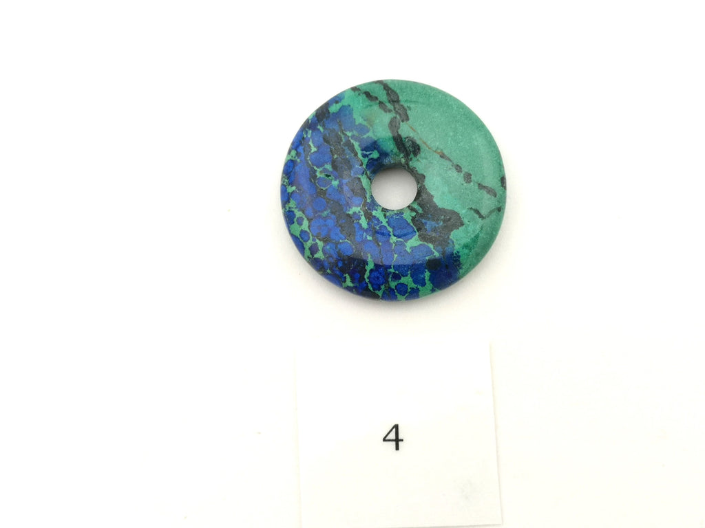 Azurit-Malachit Donut Nr. 4