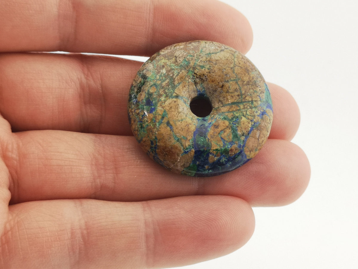 Azurit-Malachit Donut 35 mm – Ansicht 4