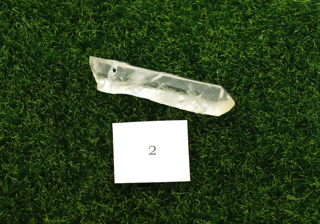 Bergkristall-Spitze gebohrt – großer Naturkristall aus Brasilien – Bild 3