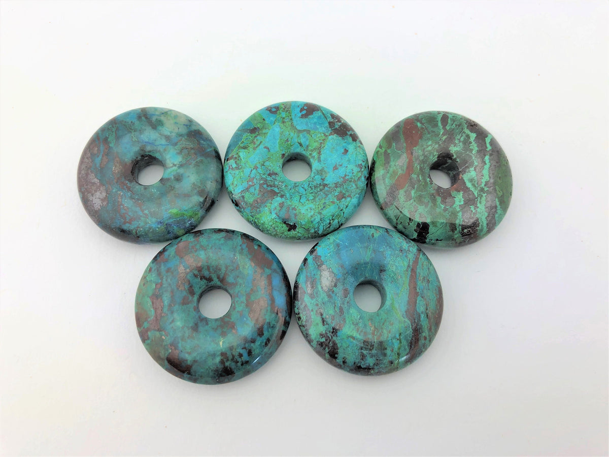 Chrysokoll Donuts 30 mm – Hauptbild