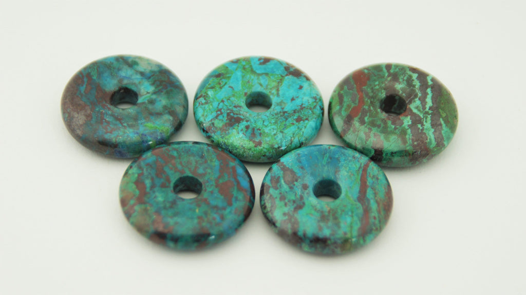 Chrysokoll Donut 30 mm – Ansicht 3