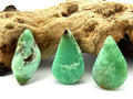 Chrysopras Anhänger gebohrt – grüner Chalcedon – Bild 1