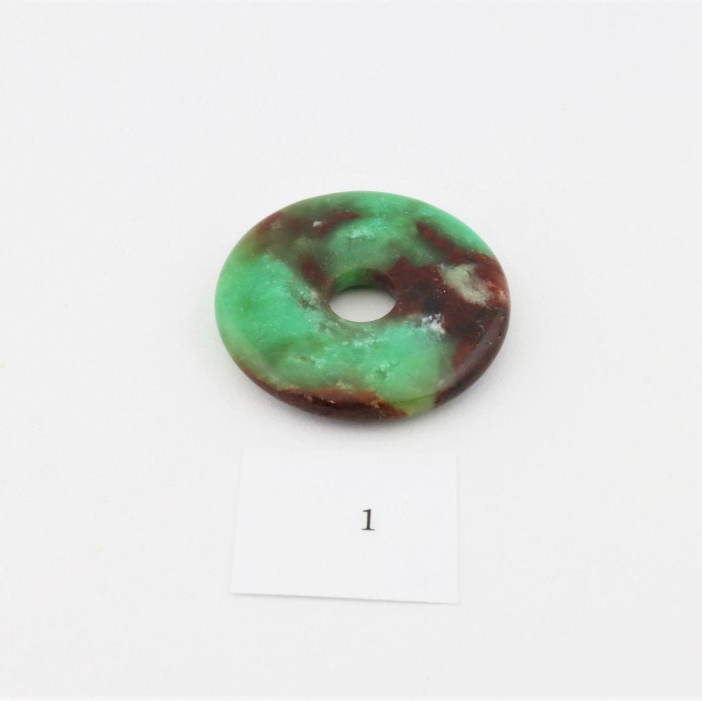 Chrysopras Donut Nr. 1 – Rückseite