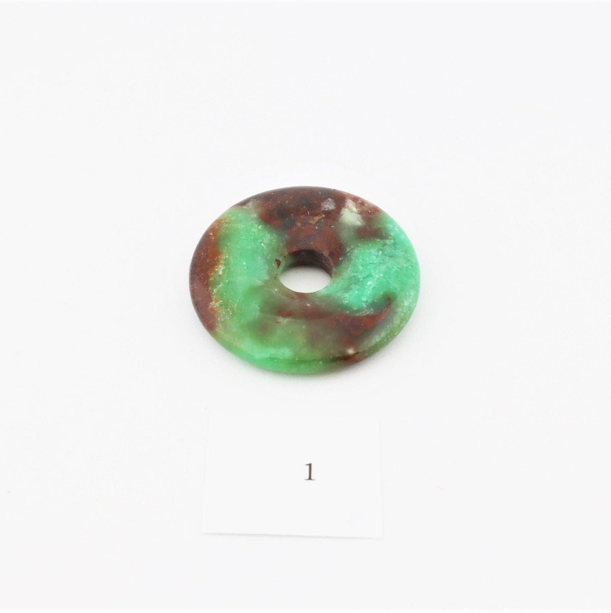 Chrysopras Donut Nr. 1 – Vorderseite
