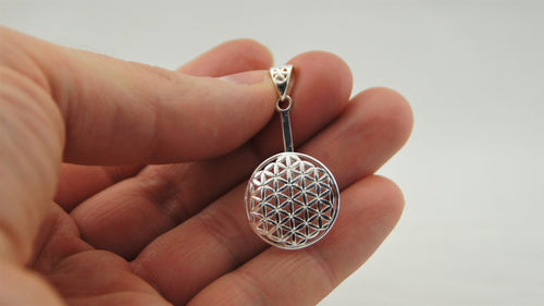925 Silber Donuthalter Blume des Lebens – für 40 mm Donut, 41 mm – Bild 2