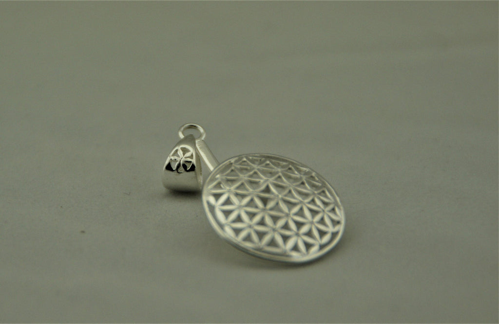 925 Silber Donuthalter Blume des Lebens – für 40 mm Donut, 41 mm – Bild 3