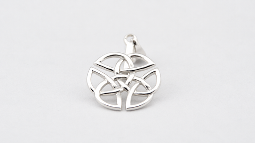 925 Silber Donuthalter Keltischer Knoten – helles Hauptbild