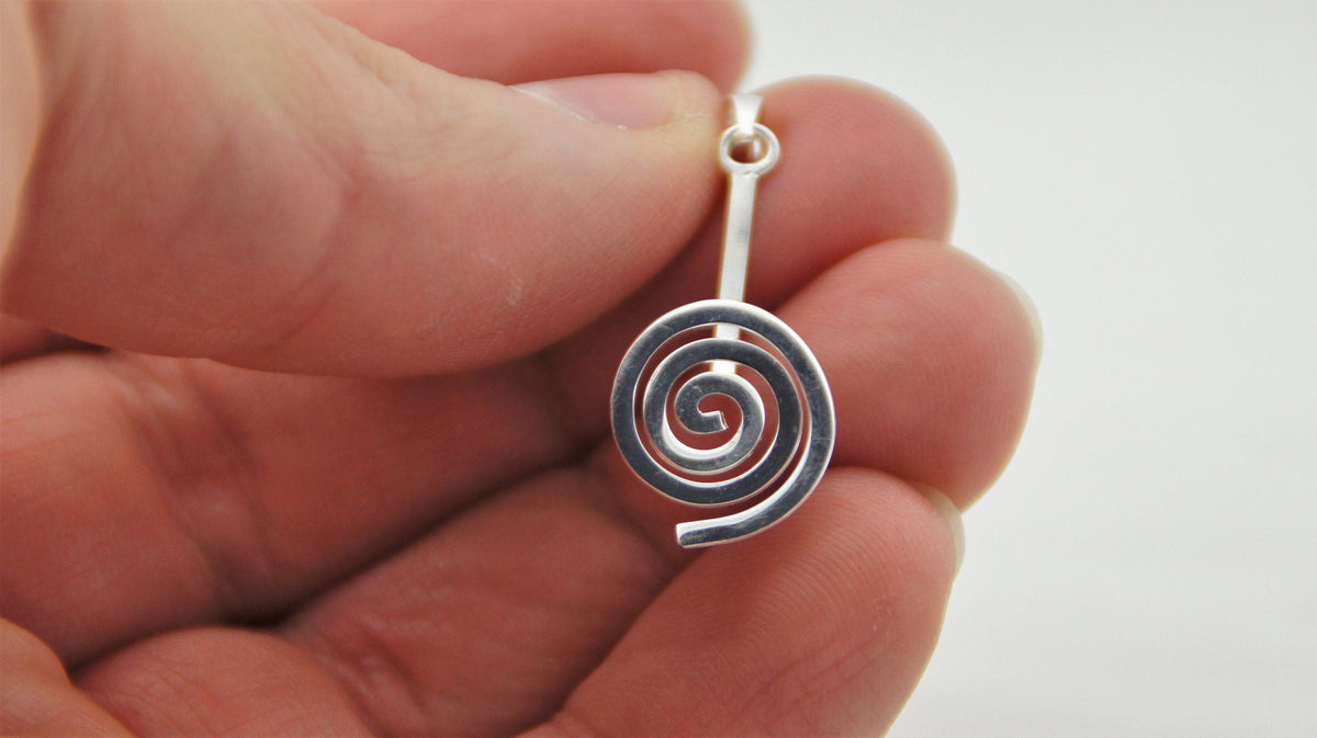 925 Silber Donuthalter Spirale – für 30 mm Donut, 34 mm – Bild 2