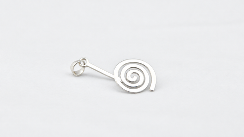 925 Silber Donuthalter Spirale 30 mm – helles Hauptbild