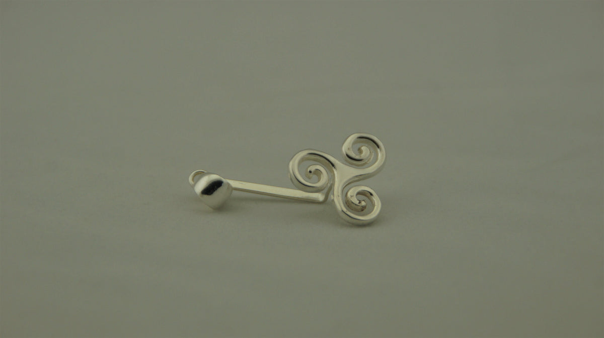 925 Silber Donuthalter Triskele – für 40 mm Donut, 37 mm – Bild 5