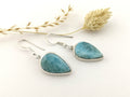 Larimar Ohrhänger – 925 Silber, Tropfen – Bild 1