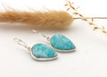 Larimar Ohrhänger Art. 101 – 925 Silber, Tropfen – Bild 1