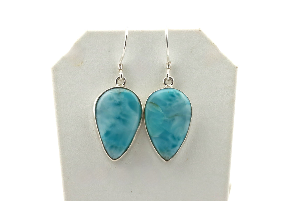 Larimar Ohrhänger Art. 101 – 925 Silber, Tropfen – Bild 2