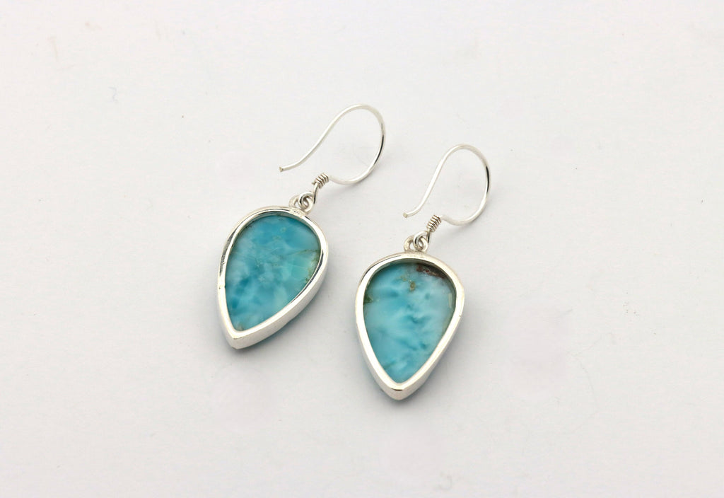 Larimar Ohrhänger Art. 101 – 925 Silber, Tropfen – Bild 4