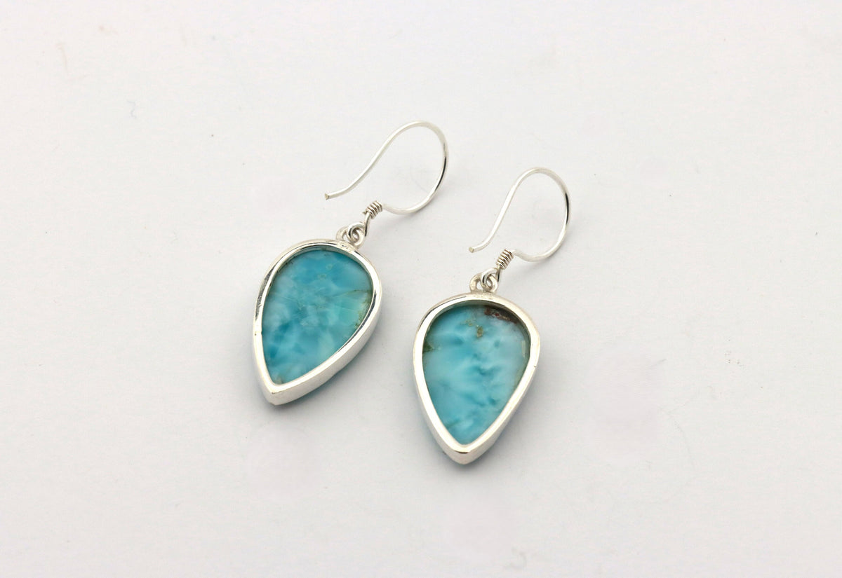 Larimar Ohrhänger Art. 101 – 925 Silber, Tropfen – Bild 4