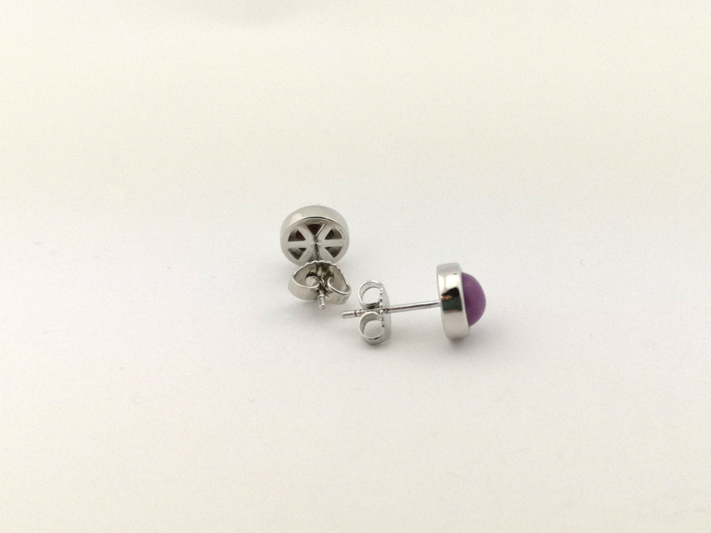 Phosphosiderit Ohrstecker – rhodiniertes 925 Silber – Bild 4