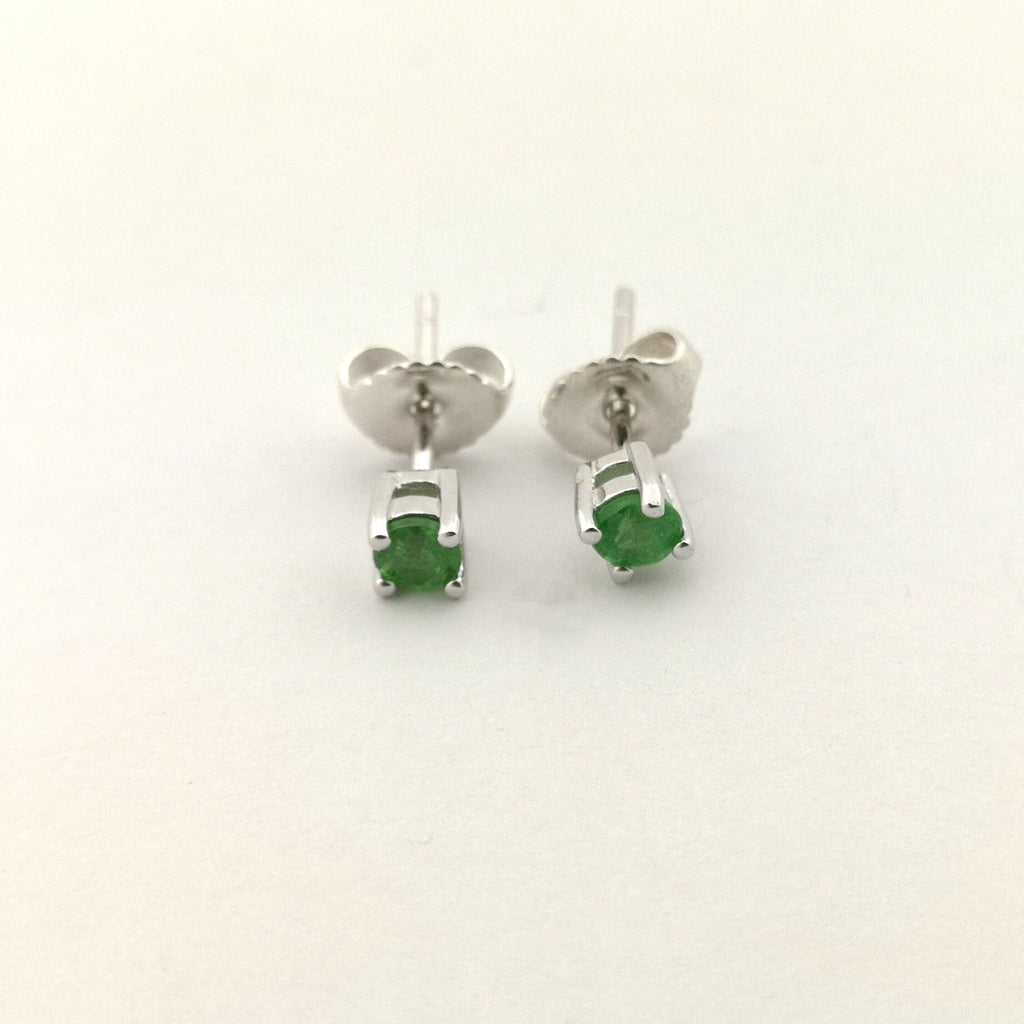 Tsavorit Ohrstecker – 925 Silber, facettiert, Kenia – Bild 2